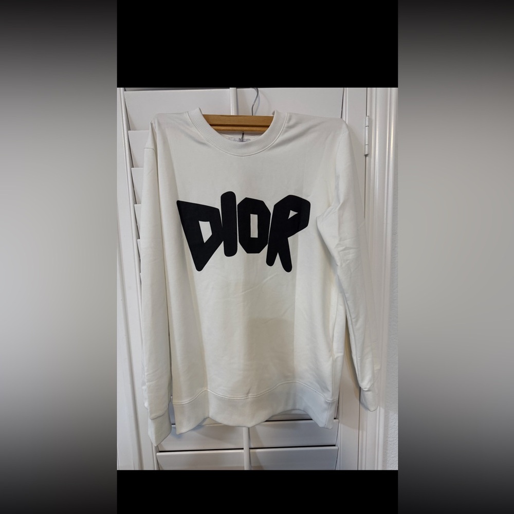 Dior white sweater